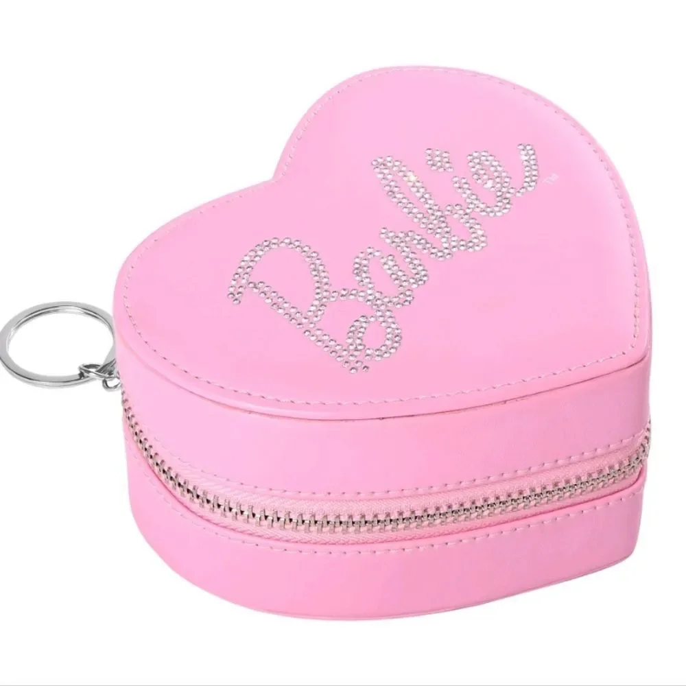 Barbie Heart-Shaped Zippered Jewelry Travel Case‎